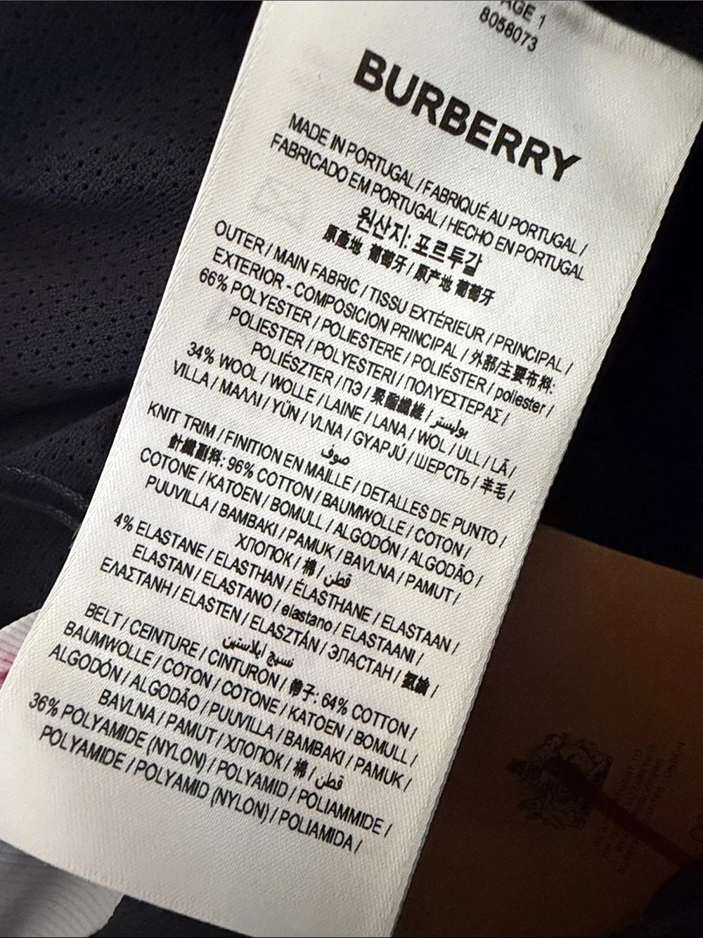 NWT Burberry Dimitri Check Joggers size Large